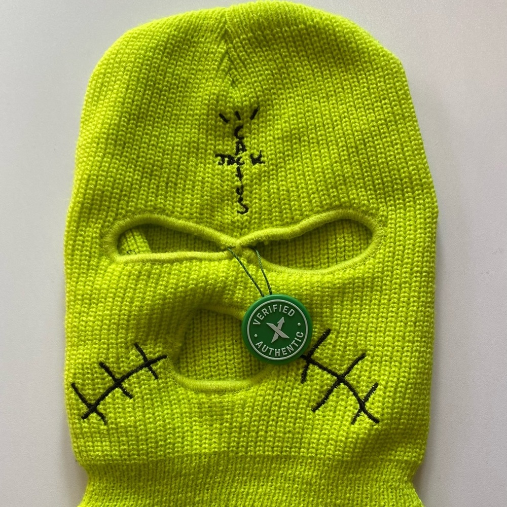 Travis Scott JACKBOYS cover neon green ski mask